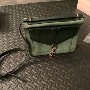 Rebecca Minkoff Green Leather/Suede Crossbody